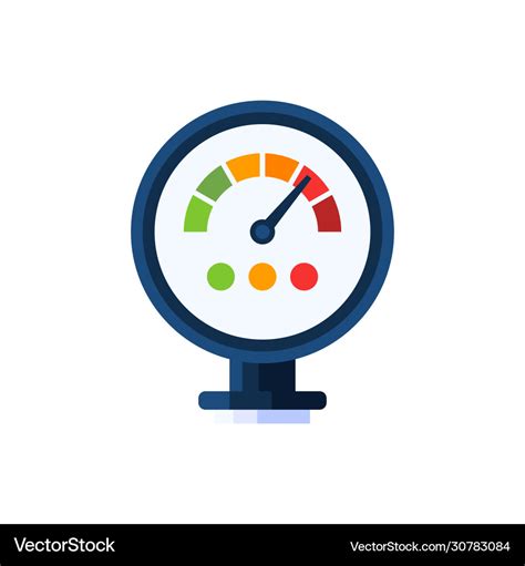 Pressure Water Meter Icon Simple Royalty Free Vector Image