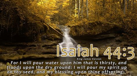 Isaiah 44 3 Christian Scripture Background Bible Verse Jesus Holy