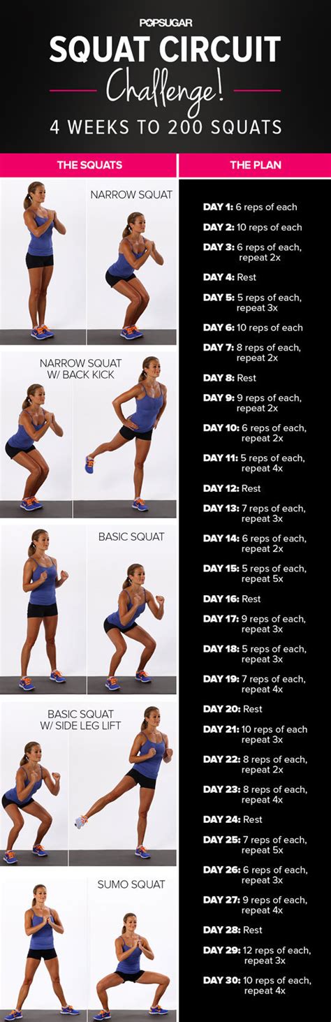 Great Squat Challenge Workouts Fitness Republic