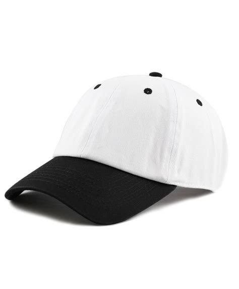 Unisex Blank Washed Low Profile Cotton And Denim Baseball Cap Hat