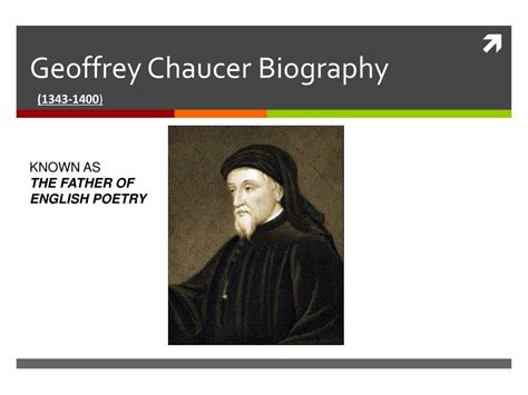 ️ Geoffrey Chaucer Short Biography Geoffrey Chaucer A Short