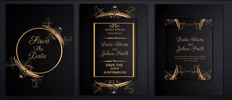 7+ greenery gold leaves wedding invitation templates. luxury wedding invitation cards - Download Free Vectors ...