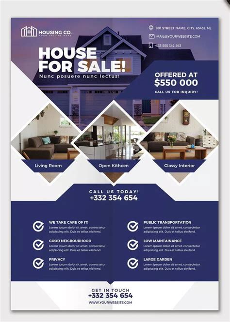 Social Media Pinwire Real Estate Flyer Template Psd Pinterest 20