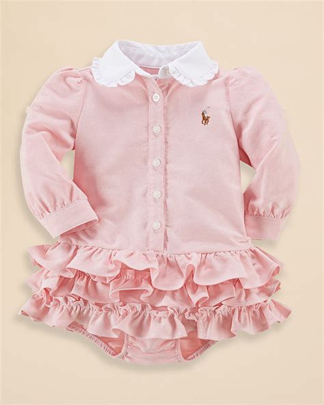 Ralph Lauren Childrenswear Infant Girls Oxford Dress And Bloomers Set