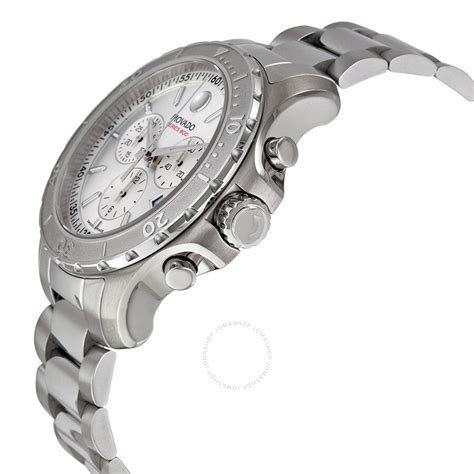 Movado Series 800 Chronograph Silver Dial Stainless Steel Mens Watch