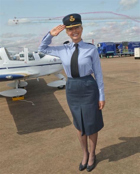 Carol Vorderman Meets Air Cadets During Her Visit To The Royal