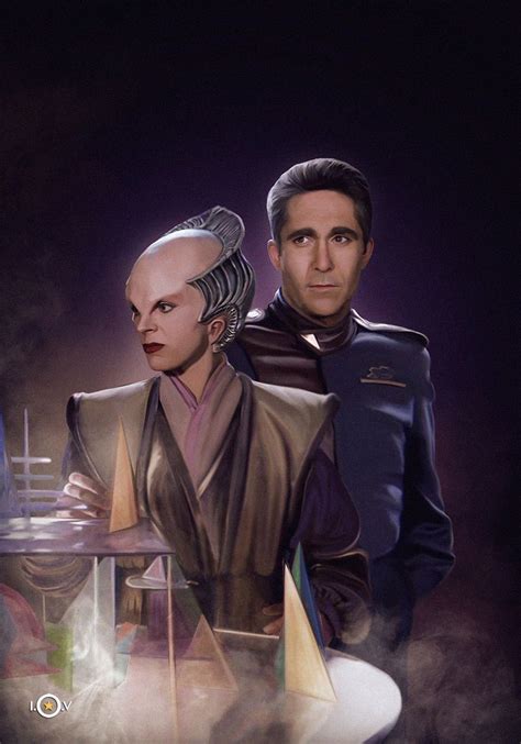 Babylon 5 Sinclair And Delenn As Season 1 Closes Science Fiction Tv