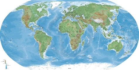 Detailed World Map Robinson Europe Africa One Stop Map