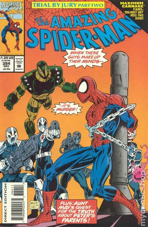 amazing spider man 1963 1st series 384 spiderman comic covers marvel comics covers hq marvel