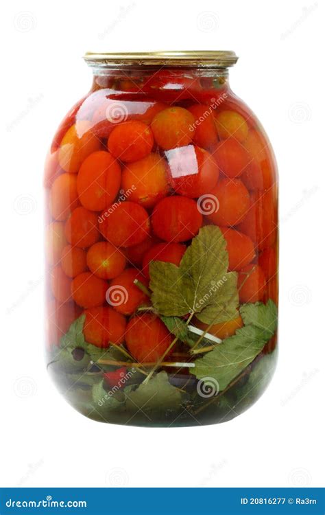 Canned Cherry Tomatoes Stock Image Image Of Salty Canned 20816277