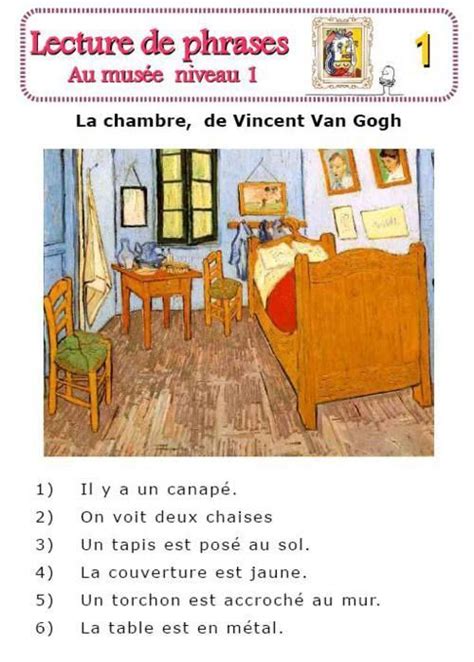 Faille, jacob baart de la (1970) 1928 the works of vincent van gogh. Resultado de imagen para la chambre de van gogh questions fle | Lecture de mots, Lecture, Jeux ...
