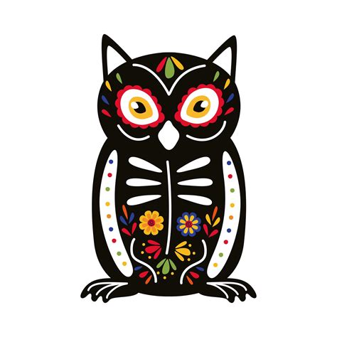 Exotic Mexican Owl Bird Flat Style Icon 2477295 Vector Art At Vecteezy