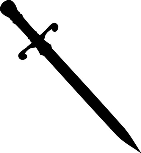 Sword Silhouette Clip Art Sword Png Download Free Transparent Sword Png Download