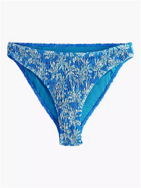 Hush Shirred Brazilian Bikini Bottoms Sketchy Palms At John Lewis