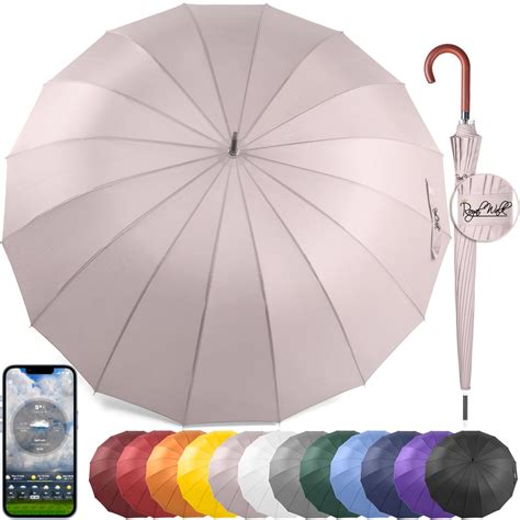 royal walk windproof large umbrella for rain 54 inch automatic open for 2 persons wind resistant