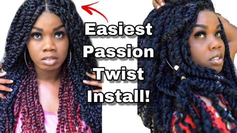 Easy Passion Twists For Beginners Rubberband Method Tutorial Youtube