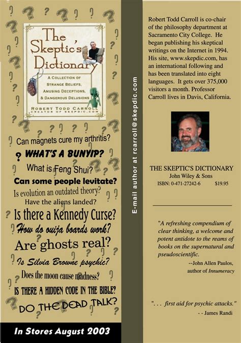 Skeptics Dictionary Bookmark