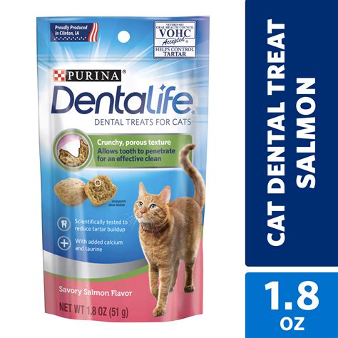 Purina Dentalife Cat Dental Treats Savory Salmon Flavor 10 18 Oz