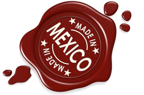 Premium Photo Label Seal Of Made In Mexico