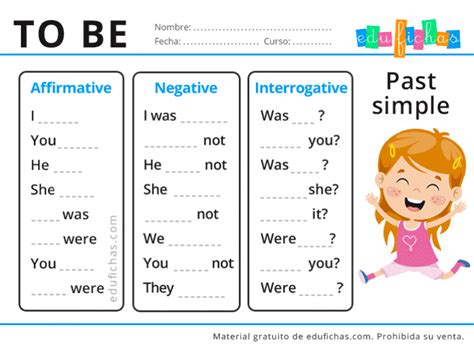 Verbo To Be Ejercicios De Ingl S Para Ni Os Descarga Pdf