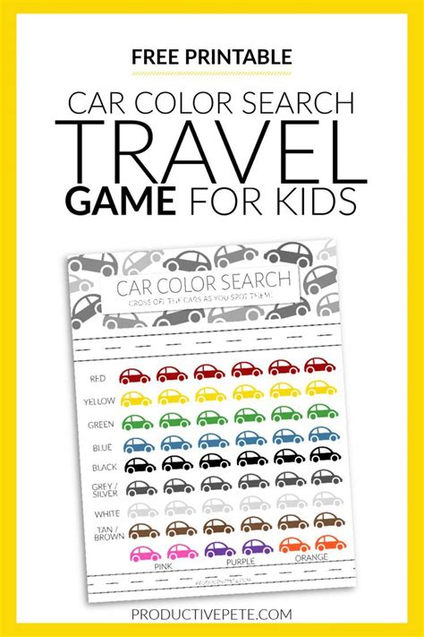 car travel games printable for adults