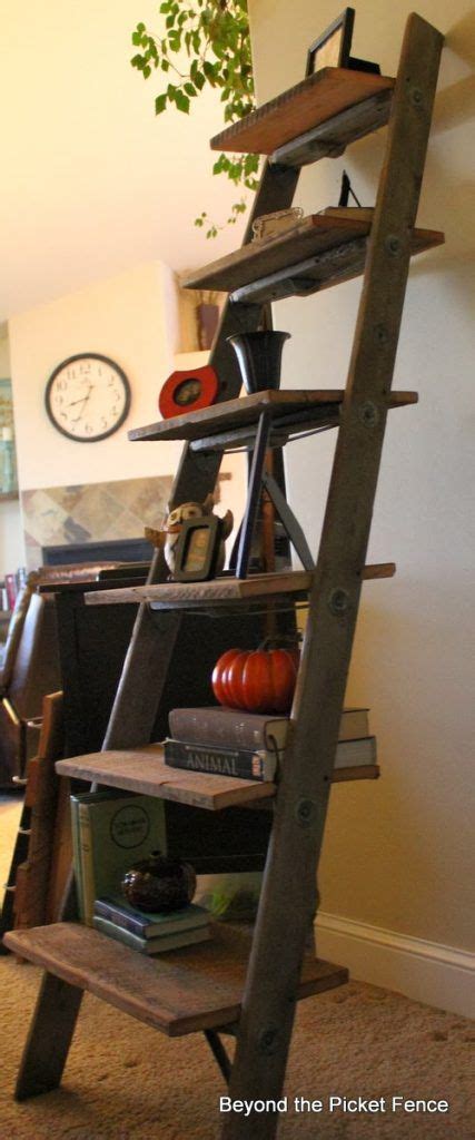 Old Ladders Repurposed For Decorating Home Diy Home Decor Diy Ladder