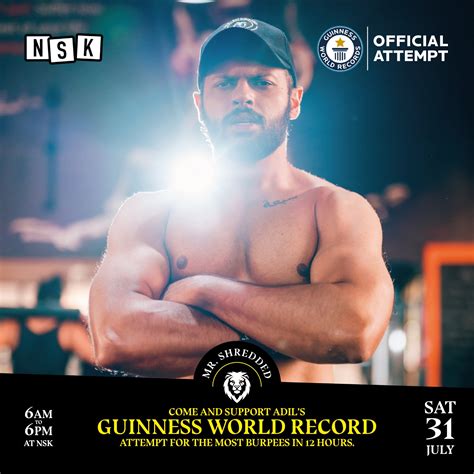 Mohammad Adil Abdool To Attempt To Break The Guinness 12