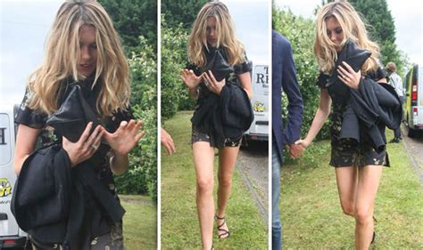 Abbey Clancy Puts On A Very Leggy Display In Thigh Skimming Dress Celebrity News Showbiz