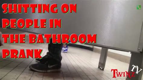 Shitting On People In The Bathroom Prank Youtube