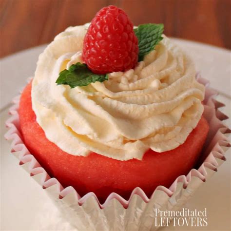 Watermelon Cupcakes Made With Real Watermelon