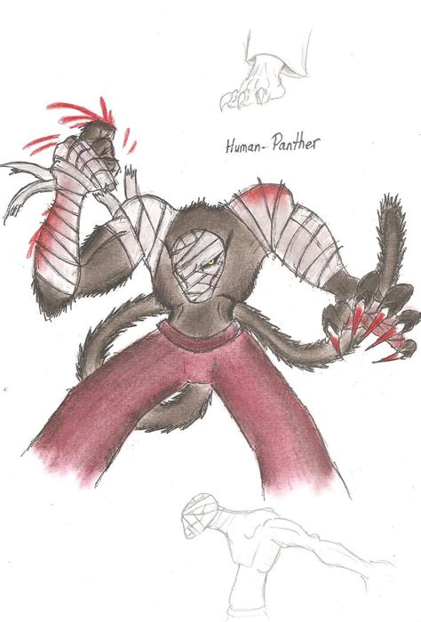 Human Panther By Monsterkingofkarmen On Deviantart Panther Human