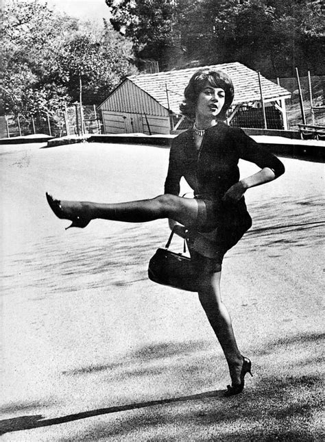 A High Kick In Heels And Stockings 1950s Roldschoolcool
