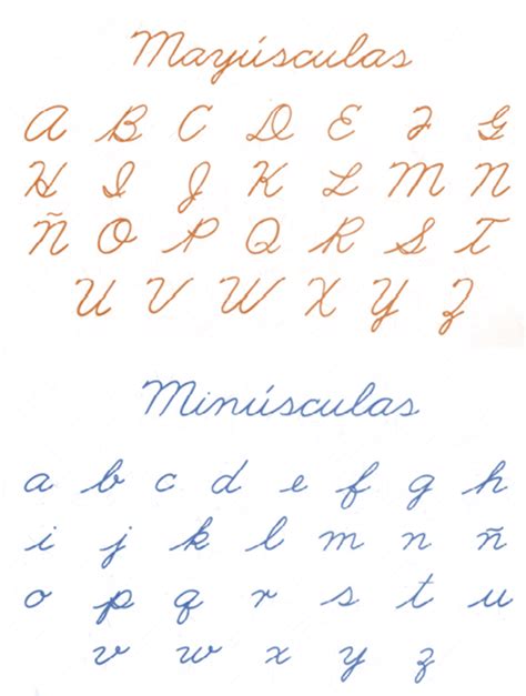 Abecedario Cursiva Cursive Writing Practice Sheets Hand Lettering