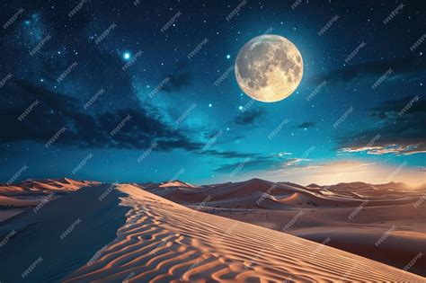 Premium AI Image | Witness the breathtaking sight of a full moon rising width=