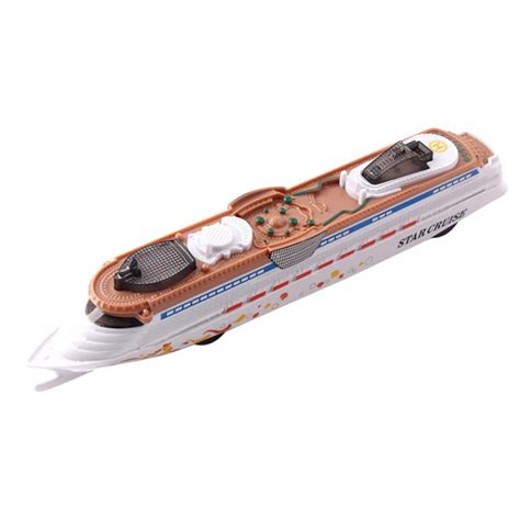 Ship Toy Die Cast Metal Cruise Ship Model Ocean Liner Boat Pull Back