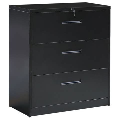 Metal File Cabinet Modern Lateral Filing Cabinets 3 Drawers File