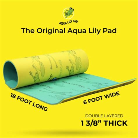 Aqua Lily Pad 18 Ft Long Water Mat Playground Floating Foam Pad For