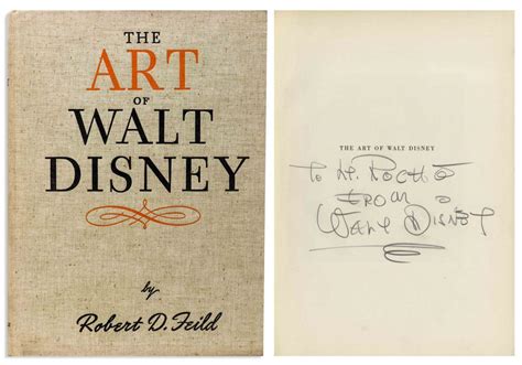 Walt Disney Signed Art Of Walt Disney 59886a Hollywood Memorabilia