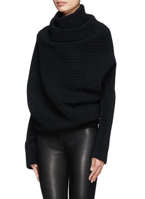 Acne Studios Galactic Oversize Chunky Knit Turtleneck Sweater In