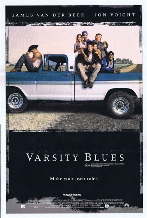 Varsity Blues Original Ds Daybill Movie Poster James Van Der Beek Jon