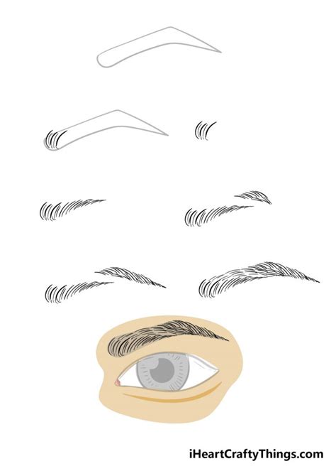 Eyebrow Drawing How To Draw An Eyebrow Step By Step