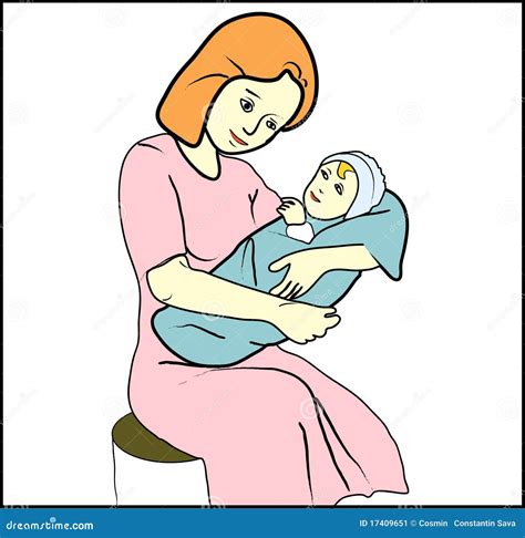 Mother With Child Illustration Stock Vector Illustration Of Childhood