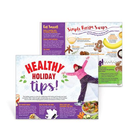 Healthy Holiday Tips Handouts Nutrition Education Visualz