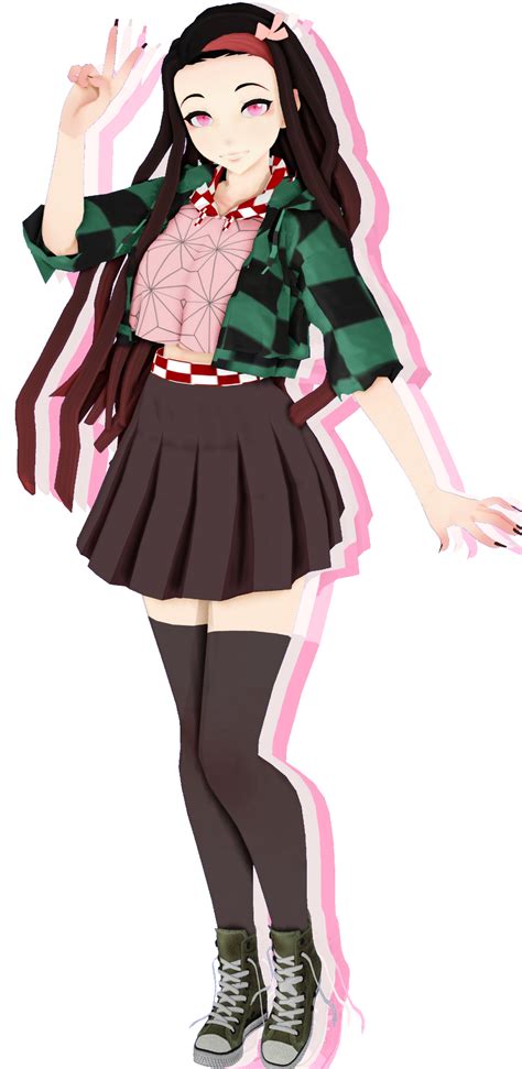 Tda Modern Nezuko By Friedflakes On Deviantart Anime Inspired Outfits