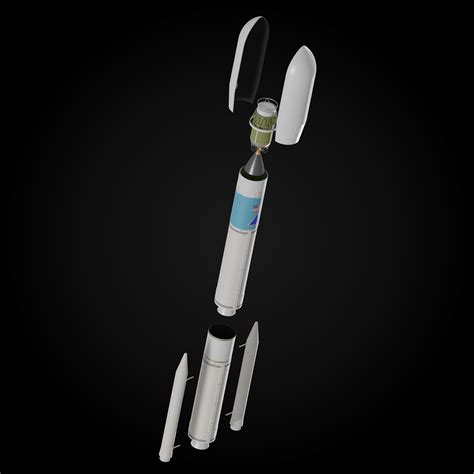 Delta Lite Rocket 3d Model Cgtrader