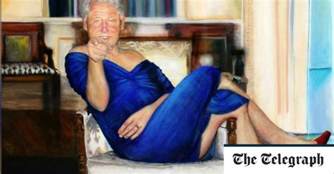 Jeffrey Epstein Kept Painting Of Bill Clinton In Drag At His House