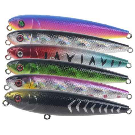 Cheap Online Pcs Topwater Floating Pencil Fishing Lure Mm G Sub