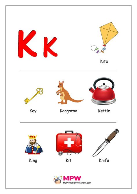 Alphabet cards (large size) time: Things that start with A, B, C, D, E for Preschool ...