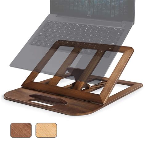 Buy Ravego Wooden Laptop Stand Foldable Ventilated Laptop Riser