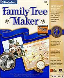 family tree maker version  broderbund software